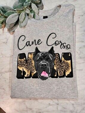 Cane corso shirt dog mom cute popular dog mama Cheetah Print